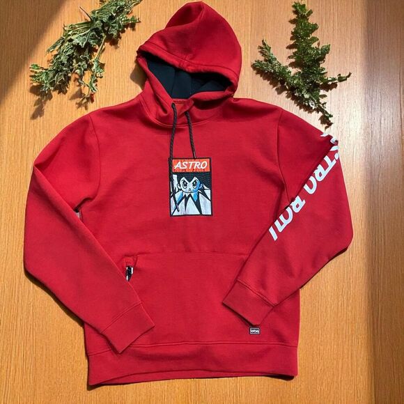 Lot 29 x Astro Boy Pullover Tokyo Originals Embroidered Red Hoodie Mens Size L - Picture 1 of 10